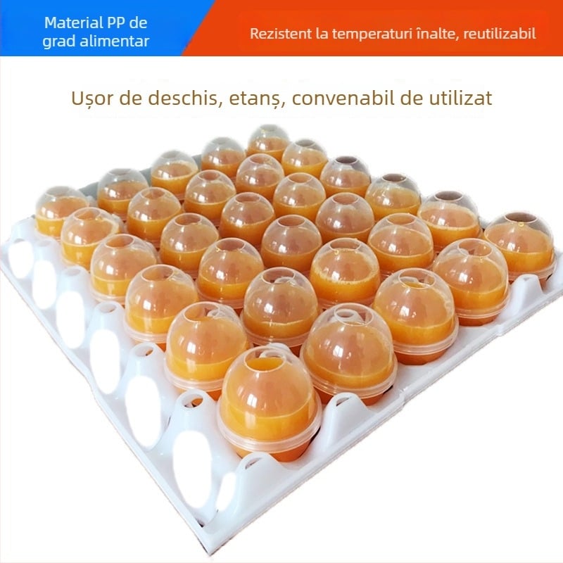 Formă din plastic pentru ouă la abur, etanșă, antiaderentă, rezistentă la temperaturi înalte, de calitate alimentară