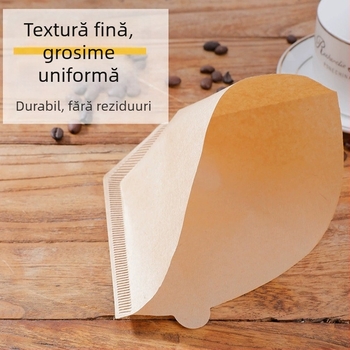 Hârtie de filtru conică pentru cafea, pentru preparare prin pour-over și drip