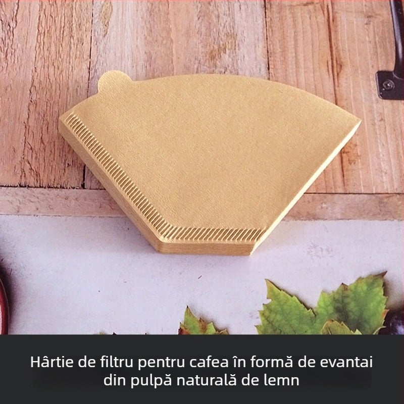 Hârtie de filtru conică pentru cafea, pentru preparare prin pour-over și drip