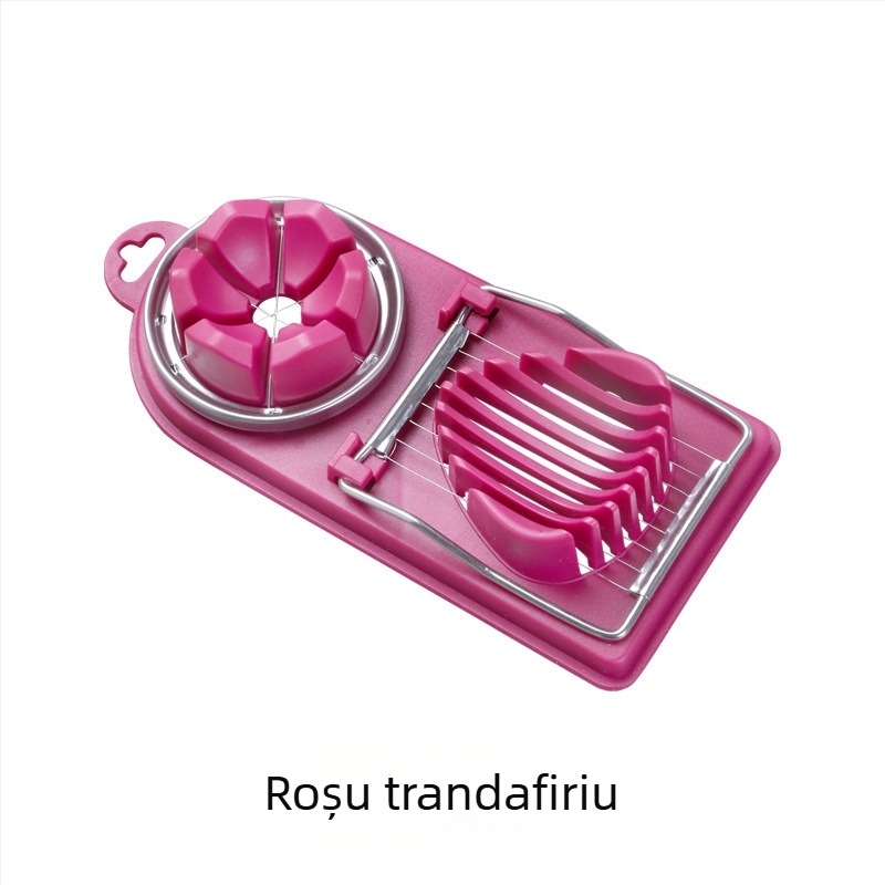 Tăietor de ouă din oțel inoxidabil – cu două funcții, multifuncțional pentru ouă și ouă conservate