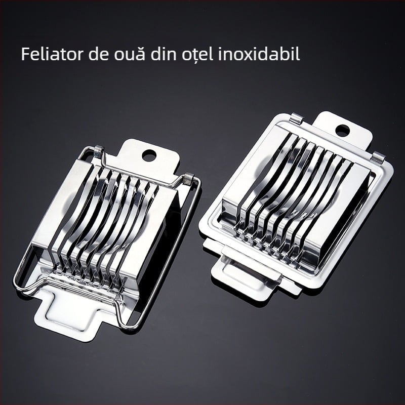 Tăietor de ouă din oțel inoxidabil și despărțitor pentru fructe, ustensilă de bucătărie