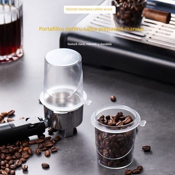 Recipient de înaltă capacitate pentru praf de cafea, mâner italian de 58 mm, ceașcă aromatică și filtru pentru uz casnic