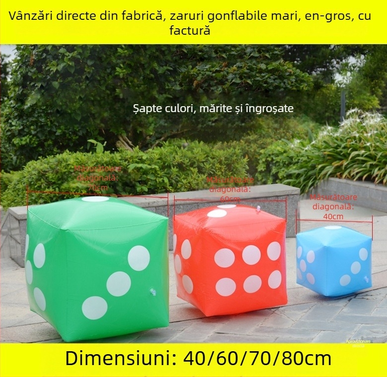 Zar gonflabil mare, 80 cm, pentru baruri și KTV, jocuri pentru copii, nunți, expoziții auto și evenimente