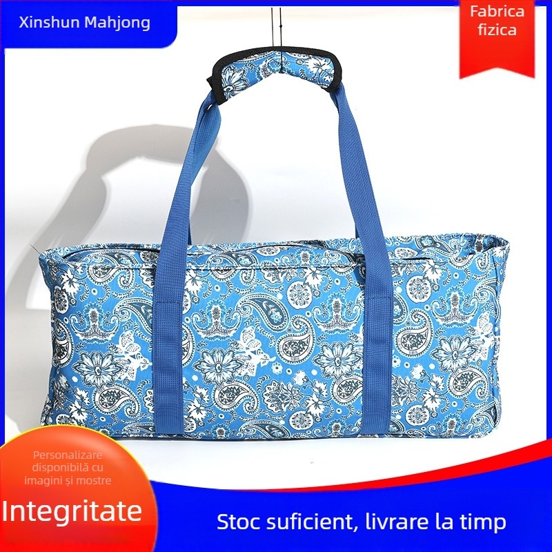 Sac de depozitare pentru mahjong, pliabil, cu capacitate mare pentru accesorii, jetonuri și zaruri