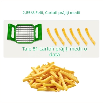 Tăietor personalizat pentru cartofi și ouă, oțel inoxidabil 430, tăietor cu presiune manuală pentru cartofi prăjiți, uz casnic