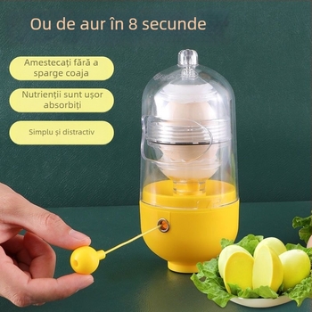Shaker de ouă Manual pentru Amestecarea Albușurilor și Gălbenușurilor — Ou Auriu