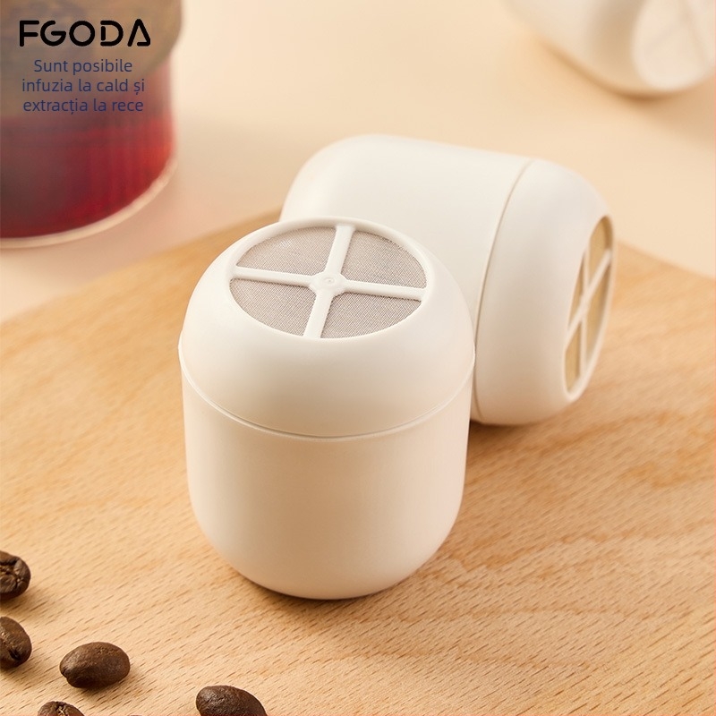 Set filtru pour-over pentru cafea și ceai cu plasă de filtrare (fără filtre de hârtie)
