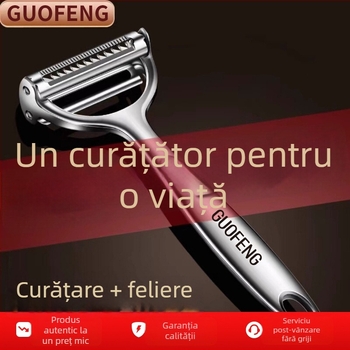 Cuțit de decojit din oțel inoxidabil, multifuncțional pentru cartofi, fructe și legume