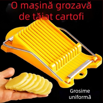Unealtă multifuncțională pentru feliat și presat cartofi, cartofi uscați, tofu și carne conservată pentru prânz