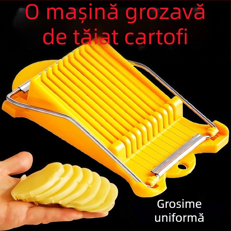 Unealtă multifuncțională pentru feliat și presat cartofi, cartofi uscați, tofu și carne conservată pentru prânz