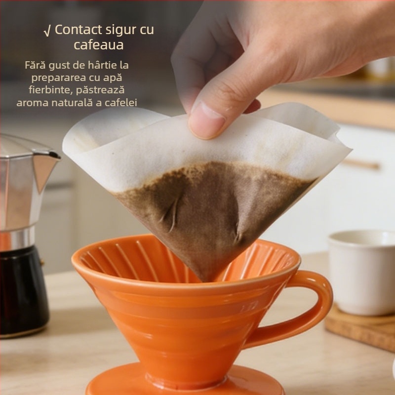 Filtru de cafea Lyocell în formă de V No.01, 50 foi pe pachet