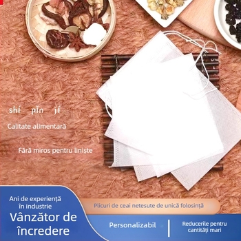 Pungi filtre de ceai, pentru infuzare și supe; material textil nețesut, separare a reziduurilor