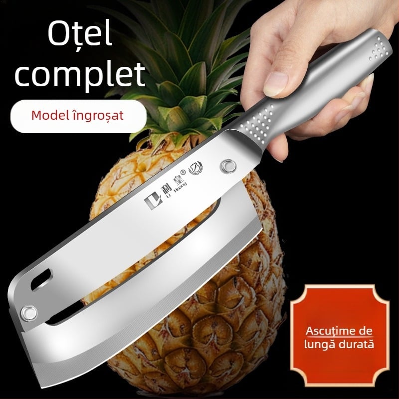 Lihuang 3-în-1 din oțel inoxidabil: cuțit pentru ananas, decojitor de fructe și cuțit pentru decojit – profesional