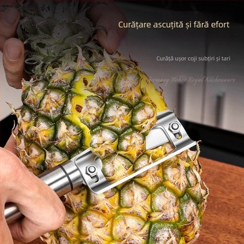 Curățător de legume și fructe din oțel inoxidabil, 3 în 1 – unealtă de bucătărie multifuncțională