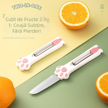 Curățător de legume din oțel inoxidabil, două în unu, pliabil, compact pentru bucătărie
