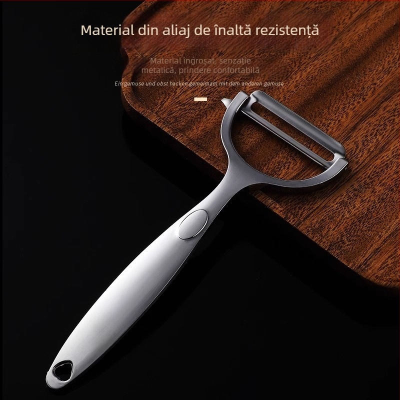 Răzătoare și curățitoare din oțel inoxidabil, multifuncțională pentru cartofi, ridichi și castraveți