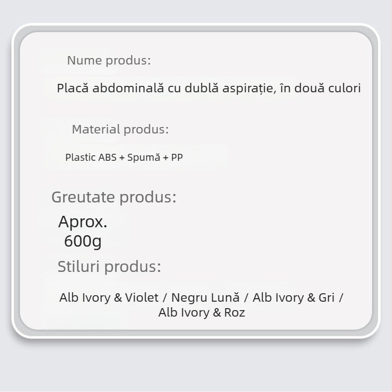Noua placă pentru abdomene cu aspirație dublă, ajutor pentru abdomene, echipament de fitness pentru exterior