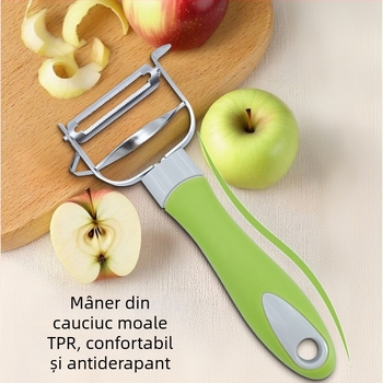 Cuțit de curățare din oțel inoxidabil, multifuncțional – pentru mere și cartofi, fructe și legume
