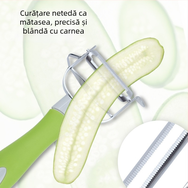 Cuțit de curățare din oțel inoxidabil, multifuncțional – pentru mere și cartofi, fructe și legume