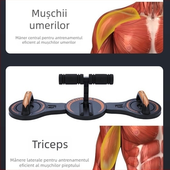 Mermaid aparat multifuncțional pentru abdomen, placă detașabilă pentru flotări, antrenament pentru abdomen și brațe