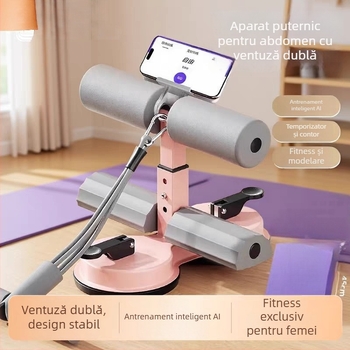 Dispozitiv de asistență pentru sit-up cu ventuze – echipament de fitness pentru acasă, antrenament abdominal în interior