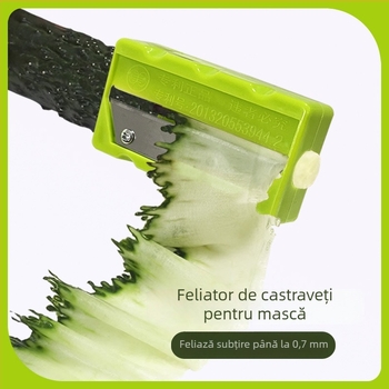 Curățător de castraveți și feliator, design rulant, oglindă
