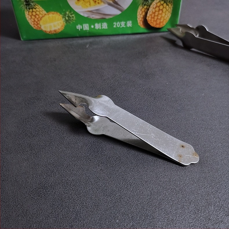 Cuțit pentru decojit ananas, cu îndepărtător de ochi și clemă triunghiulară, din oțel inoxidabil, unealtă de uz casnic