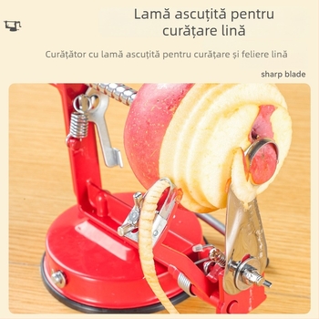 Curățător de mere manual cu trei funcții într-un singur dispozitiv: eliminarea rapidă a miezului și felierea