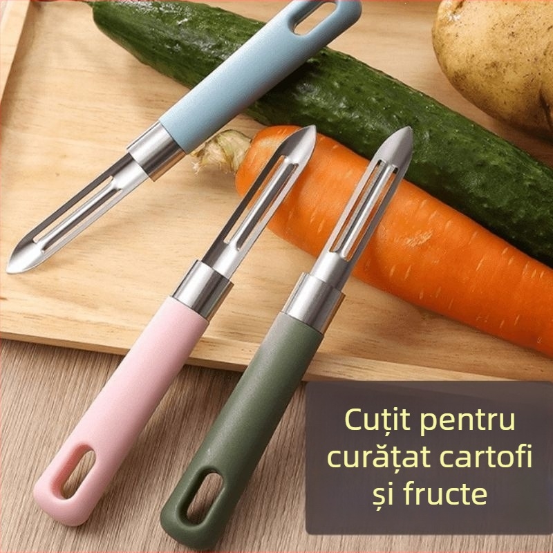 Decojitor de bucătărie din oțel inoxidabil, design tradițional pentru fructe și legume, dispozitiv multifuncțional