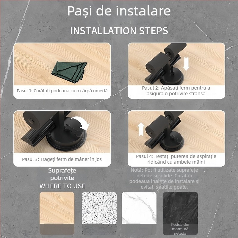 Dispozitiv pentru abdomen cu ventuze duble și funie de tracțiune – echipament de fitness pentru acasă