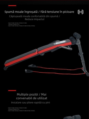 Placă pliabilă pentru abdomene, uz casnic – placă portabilă de antrenament abdominal