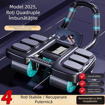 Changfeng Rola pentru abdomen cu patru roți, revenire automată, pentru bărbați