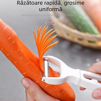 Răzătoare de bucătărie pentru cartofi și legume, răzuitor multifuncțional, cuțit de curățare din plastic pentru ridichi