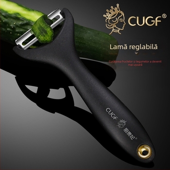 Curățător de legume și fructe multifuncțional, cu lamă din oțel inoxidabil — pentru cartofi, mere, pepeni și altele