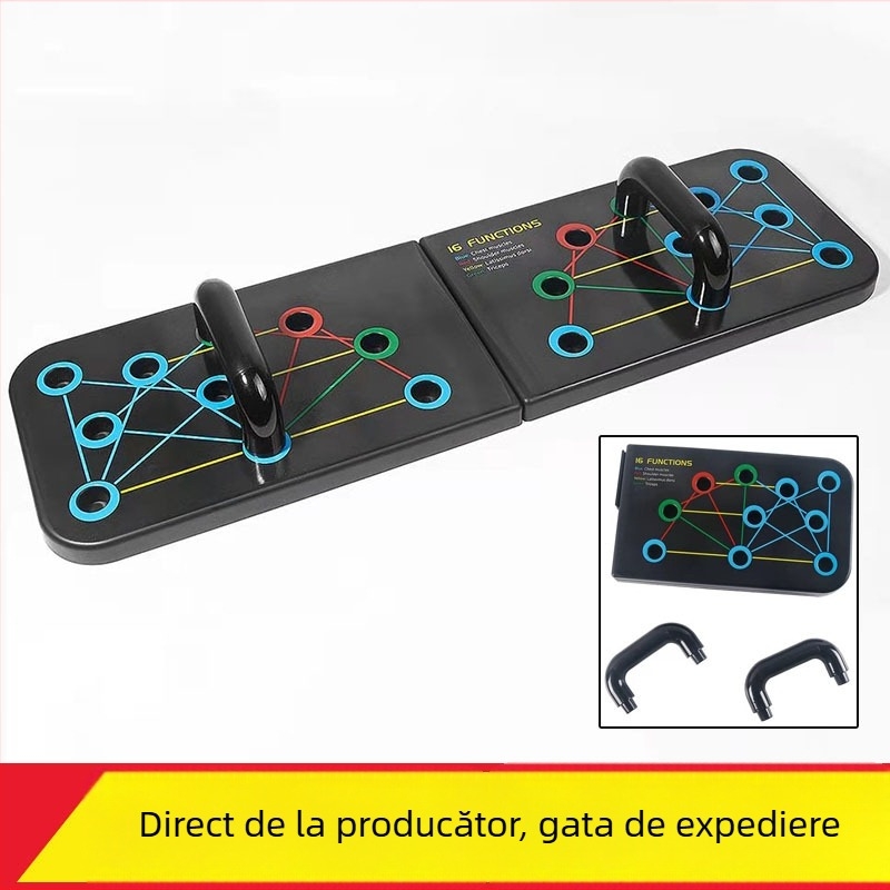 Placă de flotări multifuncțională pentru antrenamentul mușchilor pieptului, echipament pliabil de fitness pentru interior