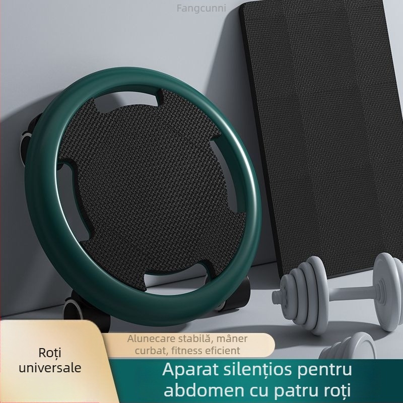 Roata abdominală silențioasă pentru antrenament de interior – pentru bărbați și femei