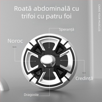 Roată abdominală cu revenire automată, mâner ergonomic, rolă pentru abdomen, echipament de fitness pentru casă, detașabil