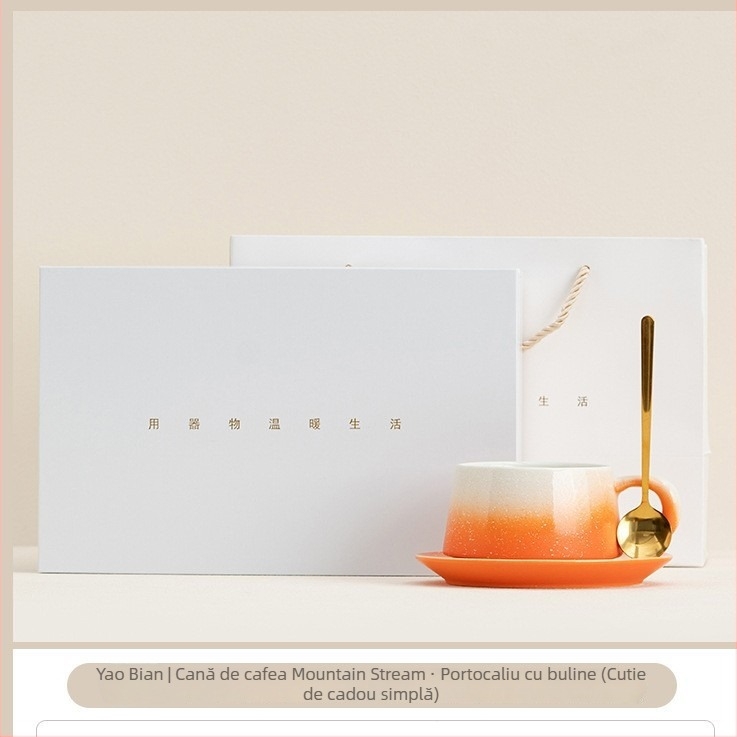 Set de căni ceramice pentru cafea cu farfurioare pentru cupluri – premium, elegante pentru latte art
