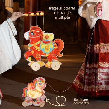 2026 Anul Calului – Kit DIY pentru confecționarea unui felinar pentru copii