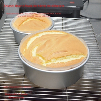 Hârtie de copt antiaderentă pentru forme de prăjituri, pătrate și rotunde, dimensiuni 6/8/9 inchi, de calitate alimentară, utilizare casnică