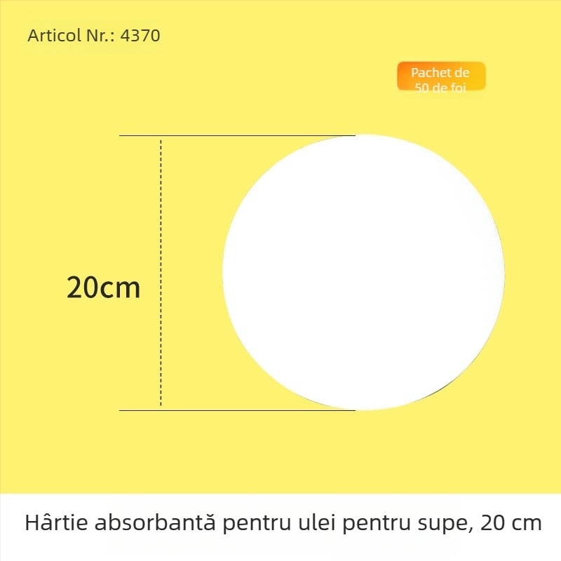 Rice Wood Hârtie absorbantă pentru ulei alimentar, filtru de supă, hârtie de bucătărie absorbantă