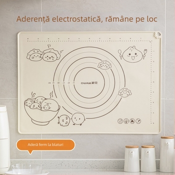 Tea Flower covoraș din silicon pentru frământat aluat, gros, din silicon de calitate alimentară, pentru întindere și coacere acasă