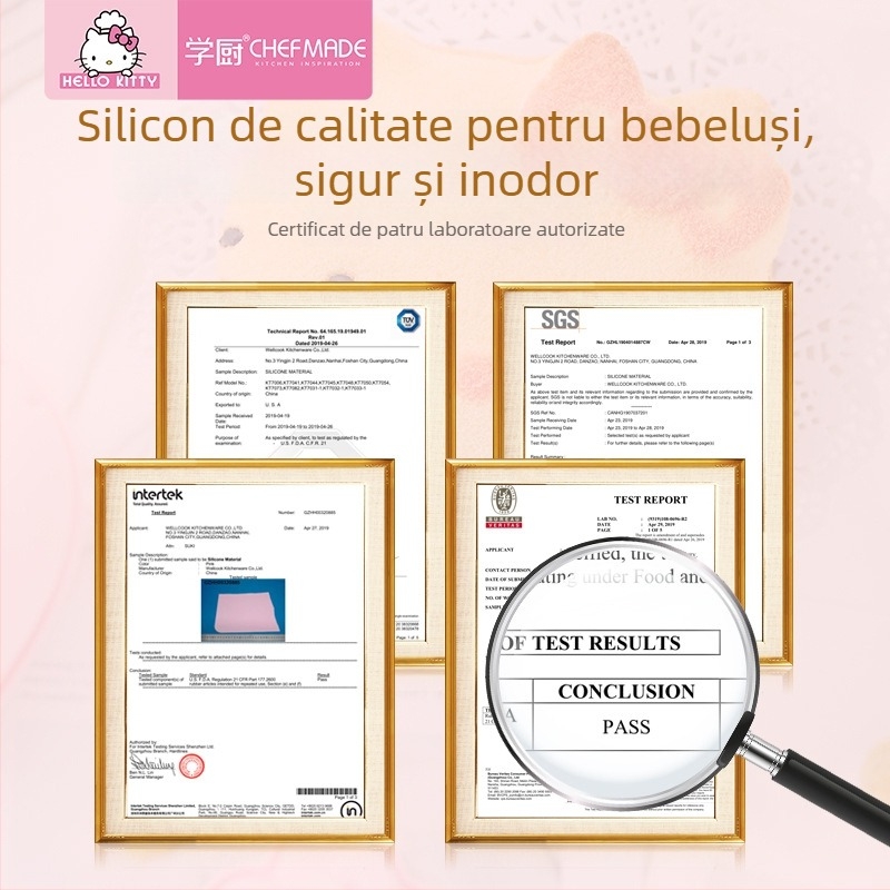 Learning Kitchen Covoraș de aluat din silicon platina, rezistent la temperatură, antiaderent, pentru aluat, furseuri și Mooncakes
