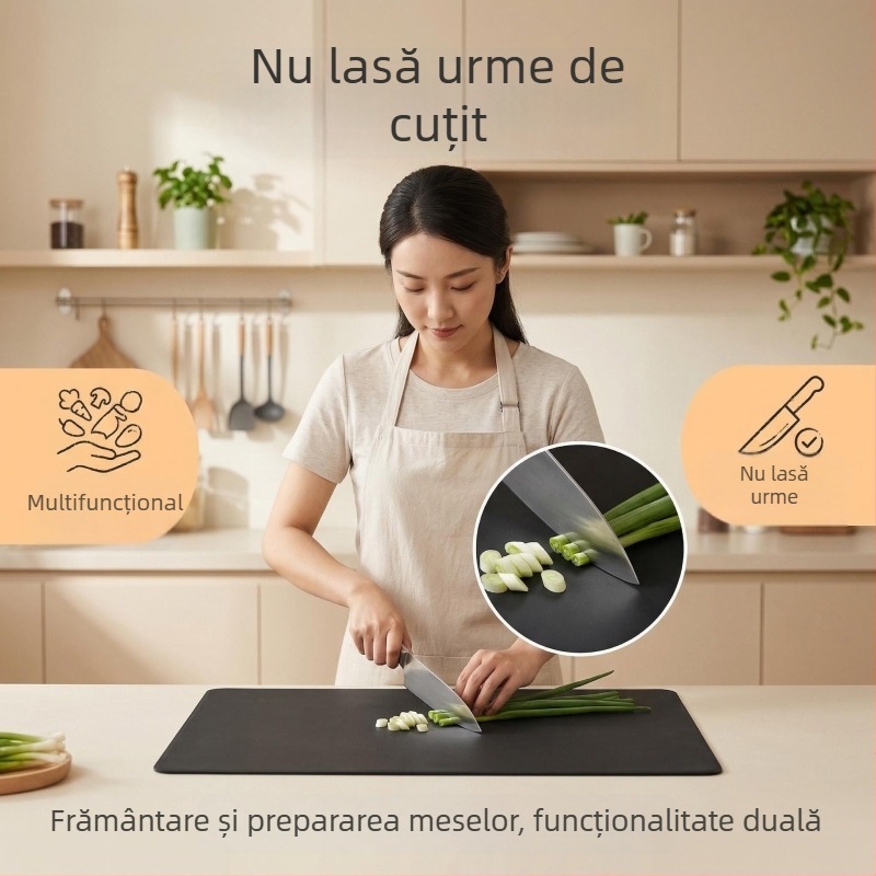 Covoraș TPU pentru frământat aluat, uz casnic, dimensiune mare 60×40 cm, antiaderent și antiderapant, pentru bucătărie și frământare