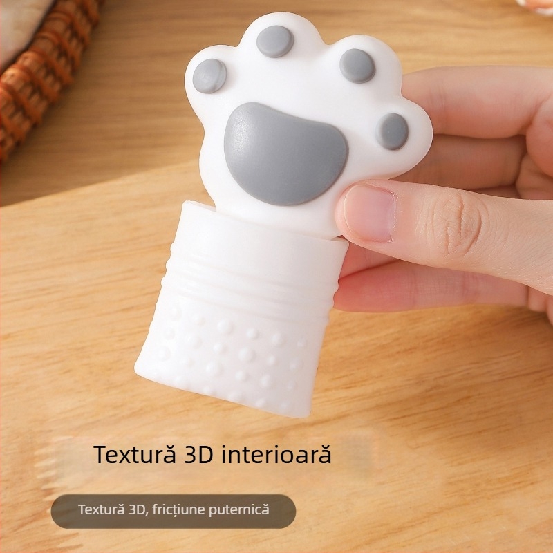 Decojitor de usturoi din silicon în stil japonez, cu design labă de pisică, și decojitor de arahide – ustensilă de bucătărie manuală