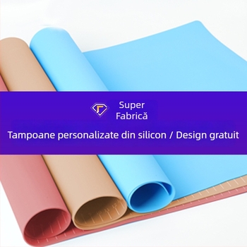 Covoraș din silicon extra mare pentru întins aluatul, grosime dublă, mat pentru frământat și coacere