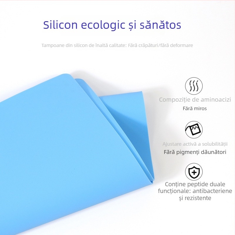 Covoraș din silicon extra mare pentru întins aluatul, grosime dublă, mat pentru frământat și coacere