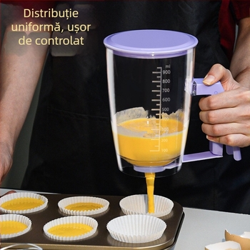 Duză manuală de aluat cu pâlnie pentru prăjituri, vafe și takoyaki