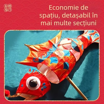 Fanar tradițional chinezesc DIY — kit materiale DIY, lanternă artizanală cu pește (caras) pentru copii