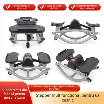 Mini exercițtor pe pedale multifuncțional cu afișaj, capacitate de încărcare mare, pentru uz casnic